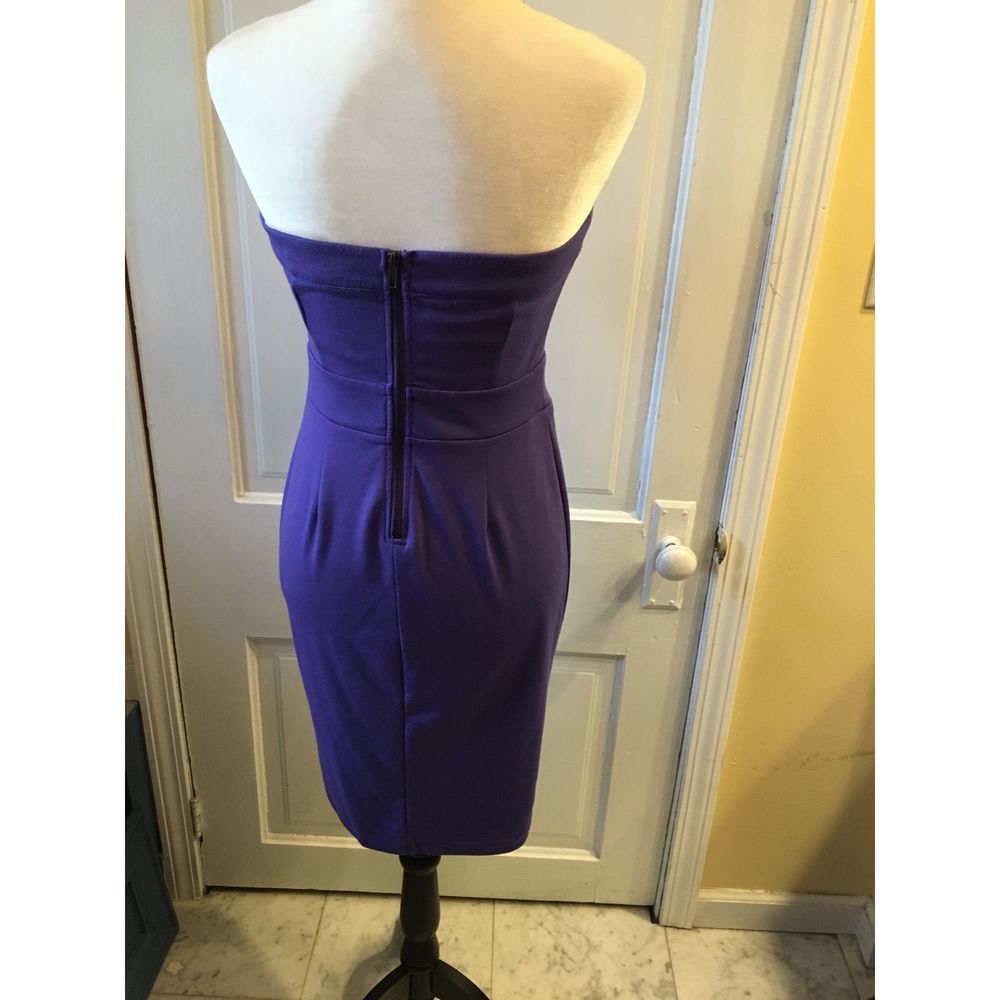 Strapless Purple Dress - Picture 3 of 10
